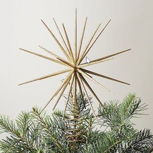 Crate & Barrel Glitter 3D Star Tree Topper